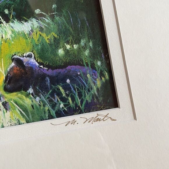 “Triple Touble” by Meredith Martin Signed, Framed & Matted Lithograph Print - Picture 7 of 16